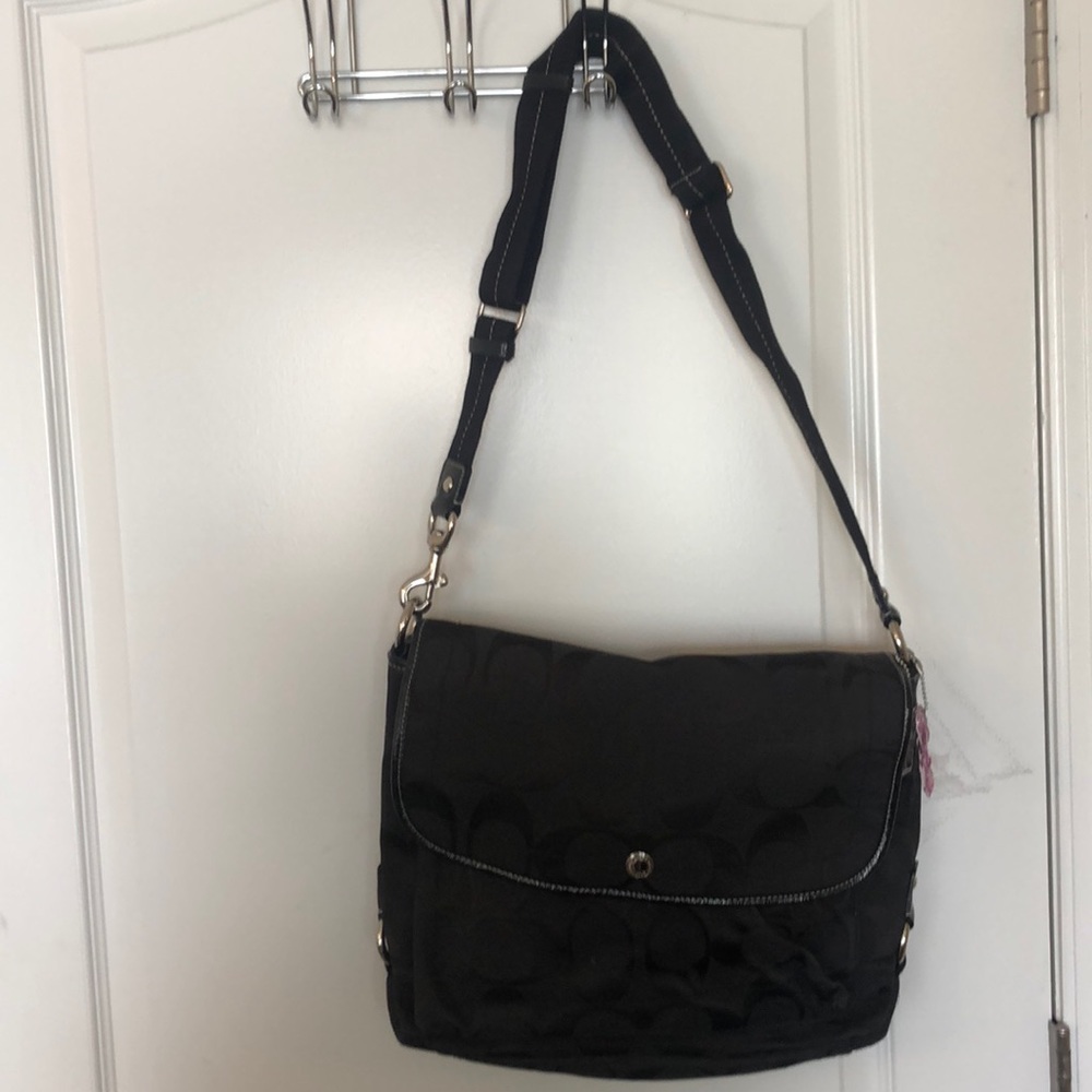 Black coach book bag
